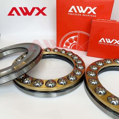 Precision Steel Thrust Ball Bearing Extra Light Series Single Direction Flat Seat Steel Cage 52210 Open